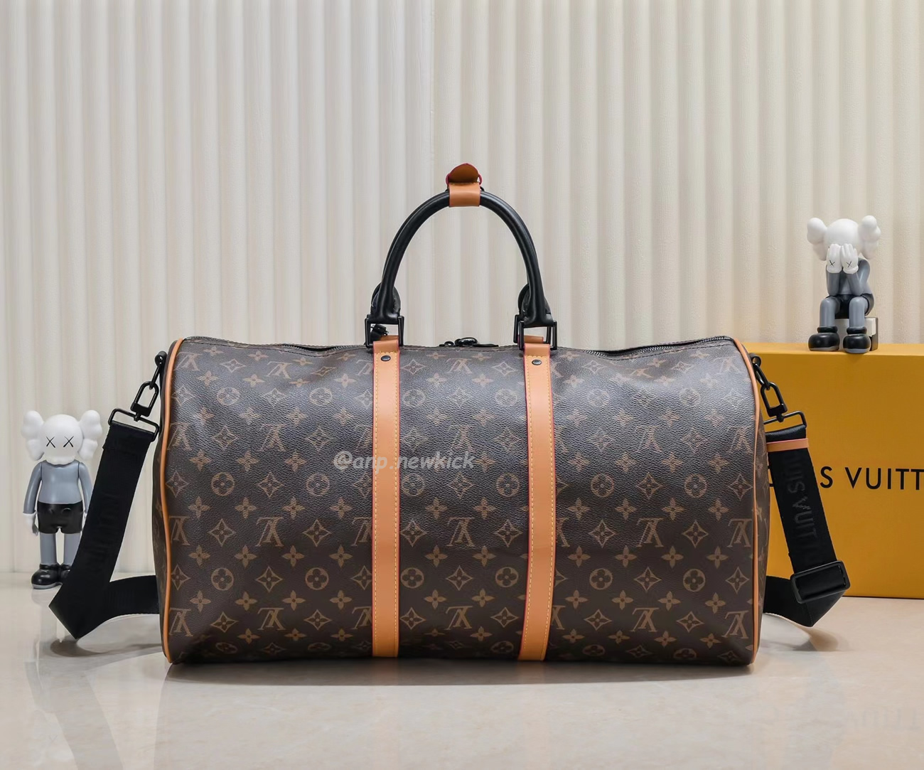 Louis Vuitton Keepall Bandouliere Monogram 50 Navy Duffel Bag (17) - www.newkick.vip